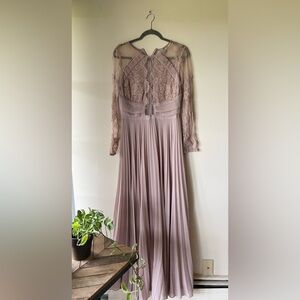 Light taupe ASOS formal dress size 14